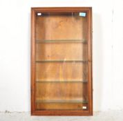 VINTAGE MAHOGANY WALL SHOP HABERDASHERY CABINET
