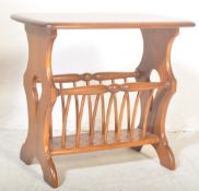 RETRO ERCOL BEECH & ELM MAGAZINE RACK SIDE TABLE