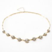 FRENCH ART DECO DIAMOND COLLAR NECKLACE