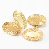 PAIR OF 18CT GOLD HALLMARKED CUFFLINKS