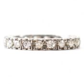 WHITE GOLD & DIAMOND ETERNITY RING