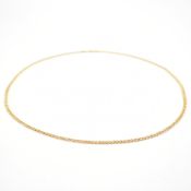 HALLMARKED 9CT GOLD DOUBLE LINK CHAIN NECKLACE