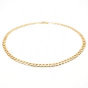 HALLMARKED 9CT GOLD CURB LINK CHAIN NECKLACE