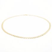 HALLMARKED 9CT GOLD CURB LINK CHAIN NECKLACE