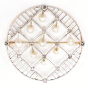 BELLE EPOQUE PEARL & DIAMOND BROOCH PIN