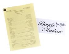 ESTATE OF JOHN CHALLIS - GREEN GREEN GRASS SCRIPT