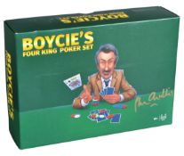 ESTATE OF JOHN CHALLIS - SIGNED FOUR KING POKER SET