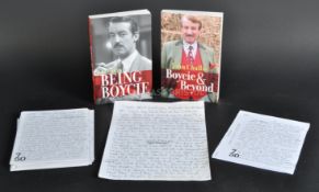 ESTATE OF JOHN CHALLIS - HANDWRITTEN AUTOBIOGRAPHY SECTIONS