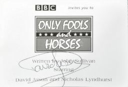ONLY FOOLS & HORSES - ORIGINAL SIGNED STUDIO RECORDING TICKET