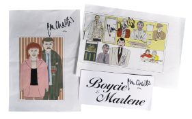 ESTATE OF JOHN CHALLIS - FAN ARTWORK - AUTOGRAPHED PRINTS