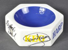 ONLY FOOLS & HORSES - AUTOGRAPHED HARP ASHTRAY