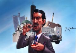 ESTATE OF JOHN CHALLIS - BOYCIE IN BELGRADE SIGNED ARTWORK