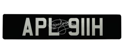 ONLY FOOLS & HORSES - APL 911H - DAVID JASON SIGNED NUMBER PLATE