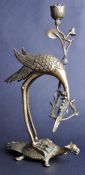 CHINESE BRONZE FIGURINE DEPICTING BIRD ON TURTLE