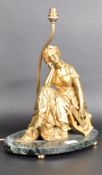 19TH CENTURY GILT BRONZE FIGURAL TABLE LAMP