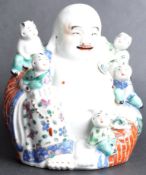 EARLY 20TH CENTURY CHINESE PORCELAIN LAUGHING BUDDHA