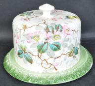 VICTORIAN CERAMIC CHEESE DISH & BASE