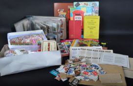 COLLECTION OF STAMPS IN ALBUMS - TEA CARDS, FIRST DAY COVERS