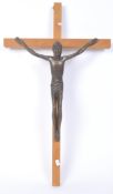 LARGE 20TH CENTURY WALL MOUNTED CRUCIFIX
