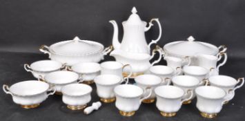 ROYAL ALBERT VAL D'OR BONE CHINA PART TEA & DINNER SERVICE