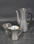 VINTAGE KMD DUTCH PEWTER COFFEE SERVICE
