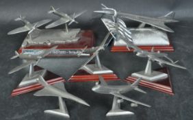 ASSORTMENT OF VINTAGE ENGLISH PEWTER AIRPLANES MINIATURES