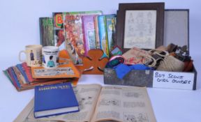 COLLECTION OF 20TH CENTURY SCOUTS MEMORABILLIA