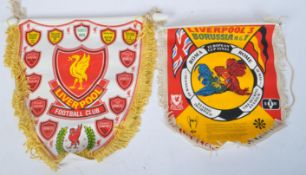 LIVERPOOL FOOTBALL CLUB 1970S WALL PENNANTS