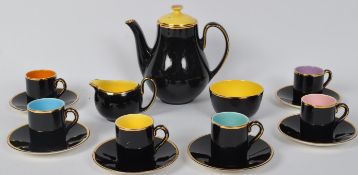 RETRO PALISSY 'MADELEINE' 22CT GOLD FINISH COFFEE SET