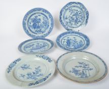 SIX CHINESE 18TH & 19TH CENTURY CHINA PLATES