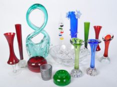 COLLECTION OF STUDIO ART GLASS