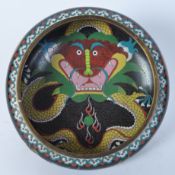 EARLY 20TH CENTURY CHINESE CLOISONNE ENAMEL BOWL