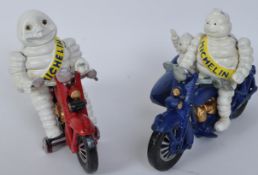 CAST IRON MICHELIN MEN ON MOTORCYCLES
