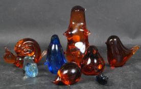 ASSORTMENT OF VINTAGE WEDGWOOD GLASS PAPERWEIGHTS