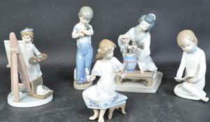 COLLECTION OF SPANISH PROCELAIN LLADRO FIGURES