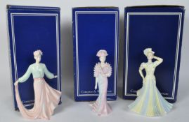COALPORT - DAVID SHILLING - BONE CHINA LADY FIGURES