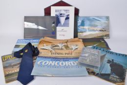COLLECTION OF CONCORDE RELATED MEMORABILLIA