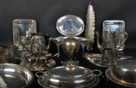 LARGE COLLECTION OF 19TH CENTURY SILVER PLATE PIECES