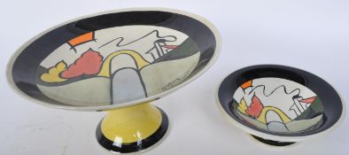 TWO ART DECO LORNA BAILEY FOR OLD ELLGREAVE POTTERY ITEMS