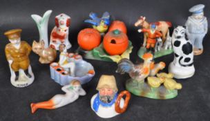 COLLECTION OF CONTINENTAL BISQUE & GLAZED CERAMICS