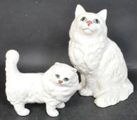 TWO VINTAGE BESWICK CERAMIC CAT FIGURES