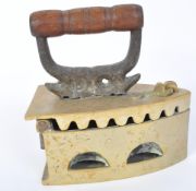 CHINESE BRASS HOT COAL PRESSING IRON