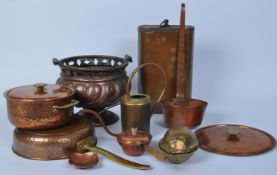 ASSORTMENT OF 19TH CENTURY & LATER COPPER ITEMS