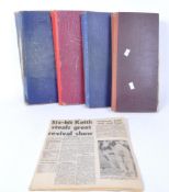 COLLECTION OF 1950S & 60S FOOTBALL & CRICKET SCRAPBOOKS