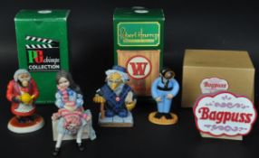 AN ASSORTMENT OF FIVE ROBERT HARROP FIGURES