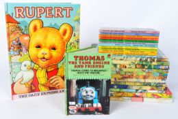VINTAGE RUPERT THE BEAR & ANNUALS & THOMAS THE TANK ENGINE BOOKS