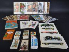 COLLECTION OF POSTCARDS & CIGARETTE CARDS