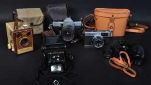 COLLECTION OF VINTAGE CAMERA - OLYMPUS - PRAKTICA - VIVITAR