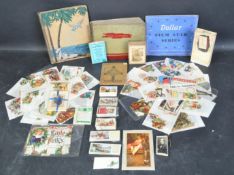 VINTAGE PHOTOGRAPH ALBUM, STAMPS & CARD GAMES