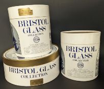 COLLECTION OF BRISTOL BLUE GLASS